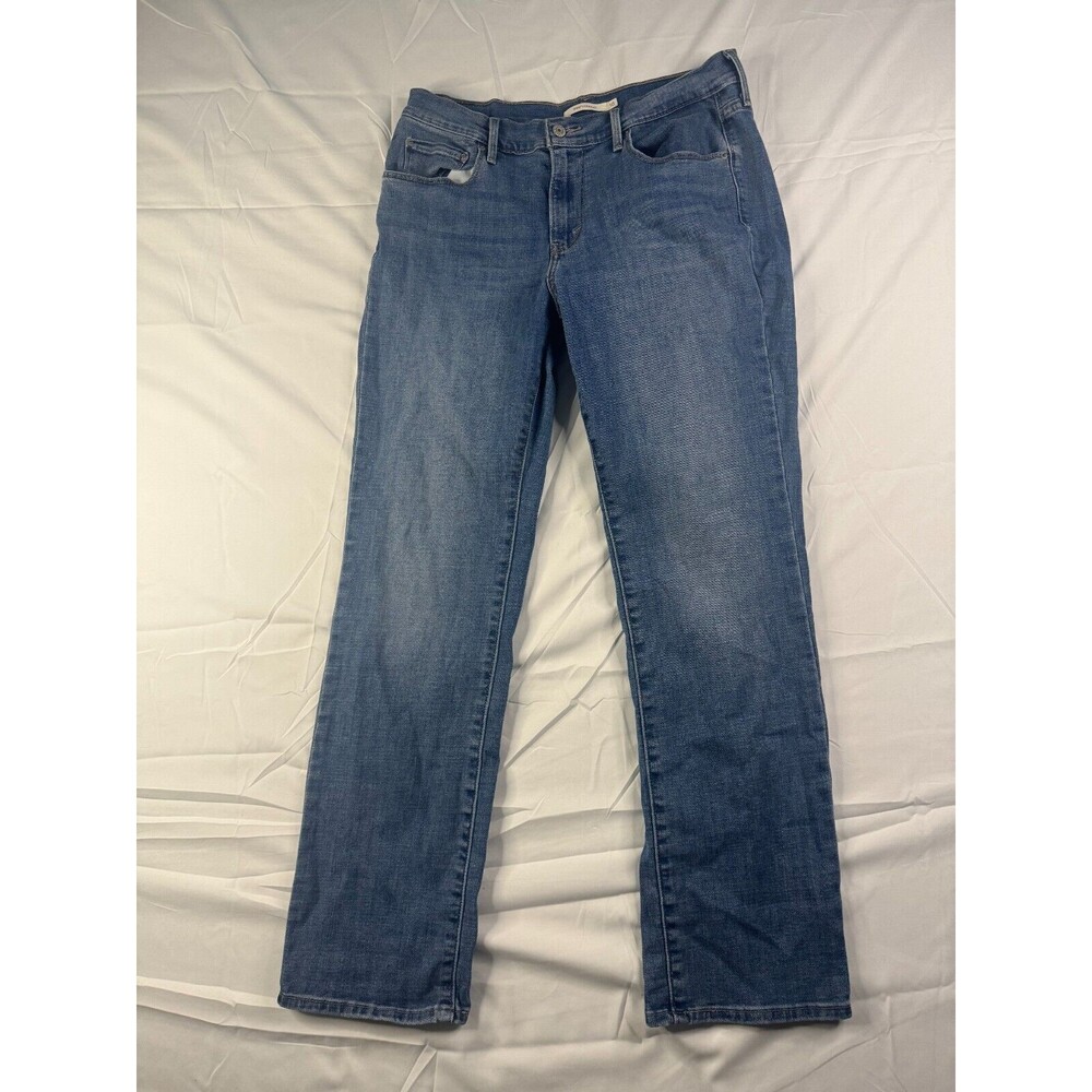 Levis 505 Jeans Womens Size 10 Straight Denim Blue Mid Rise 5 Pocket Design